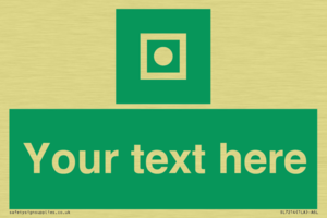 Custom sign safe condition Shipboard general alarm